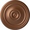 Ekena Millwork Reece Ceiling Medallion (Fits Canopies up to 6 3/4"), Hand-Painted Polished Copper, 21"OD x 1 1/4"P CM21REPOS - alternate 1